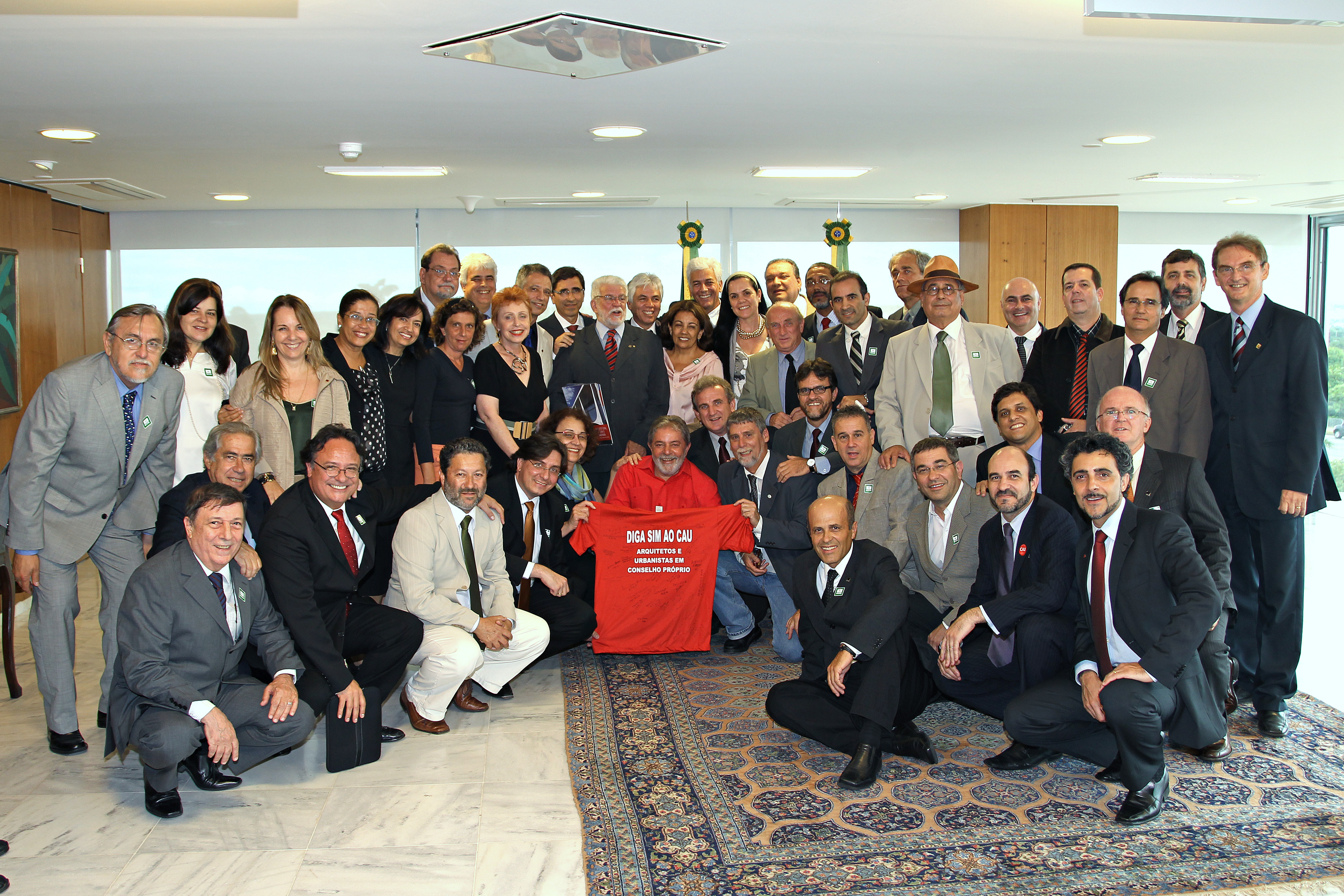 Presidente Lula durante encontro com representantes do Conselho de Arquitetura e Urbanismo (CAU) 