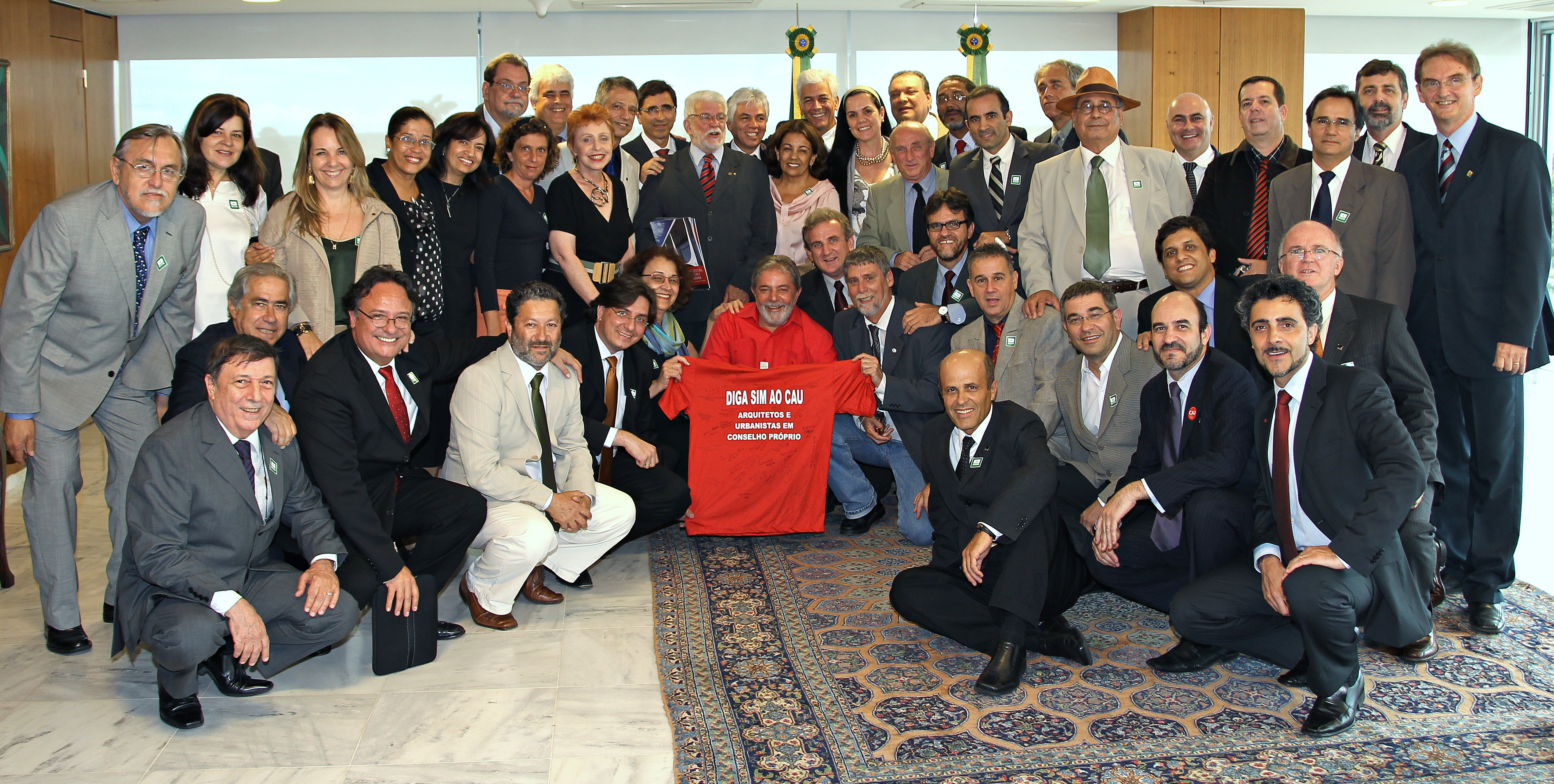 Presidente Lula durante encontro com representantes do Conselho de Arquitetura e Urbanismo (CAU)