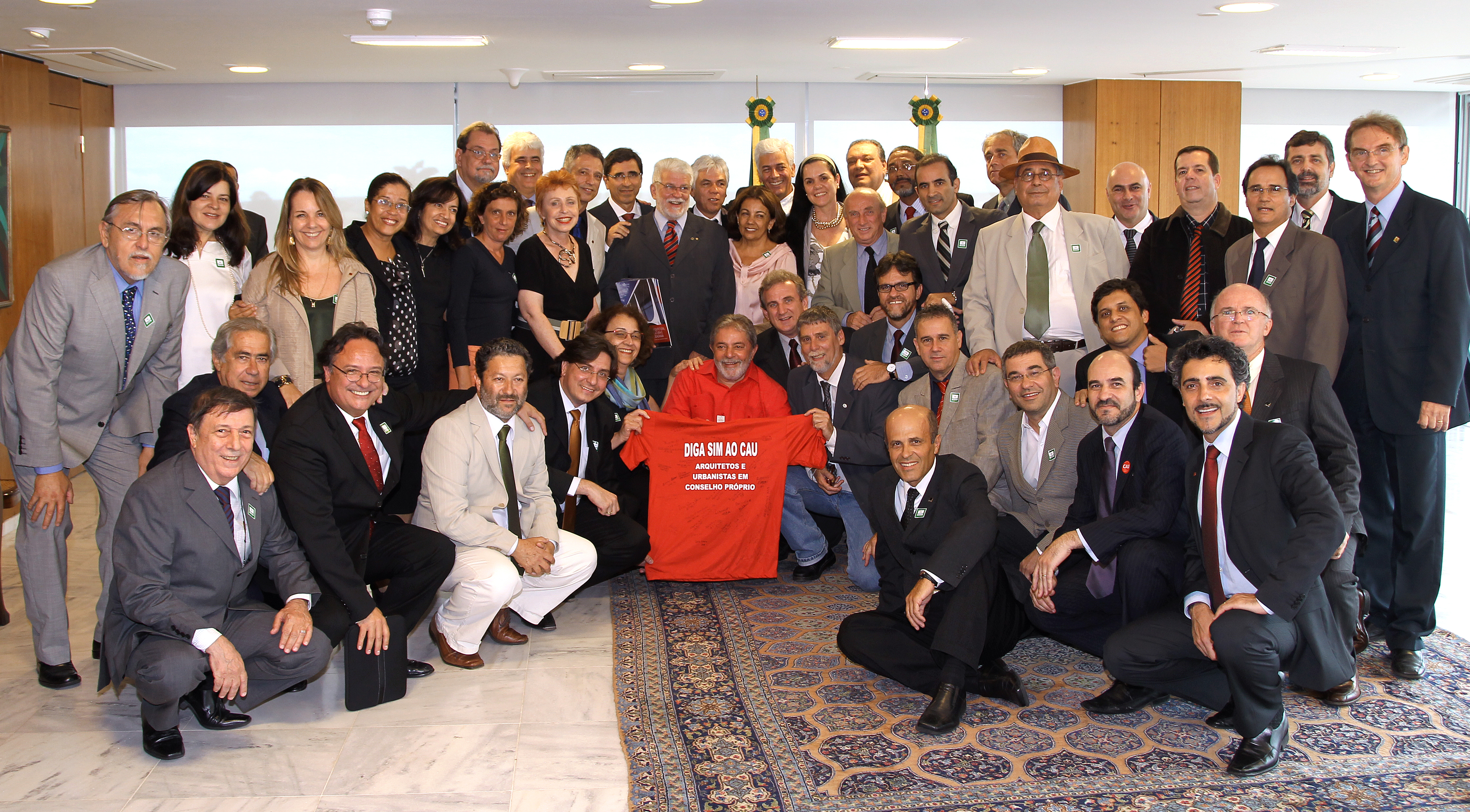 Presidente Lula durante encontro com representantes do Conselho de Arquitetura e Urbanismo (CAU)
